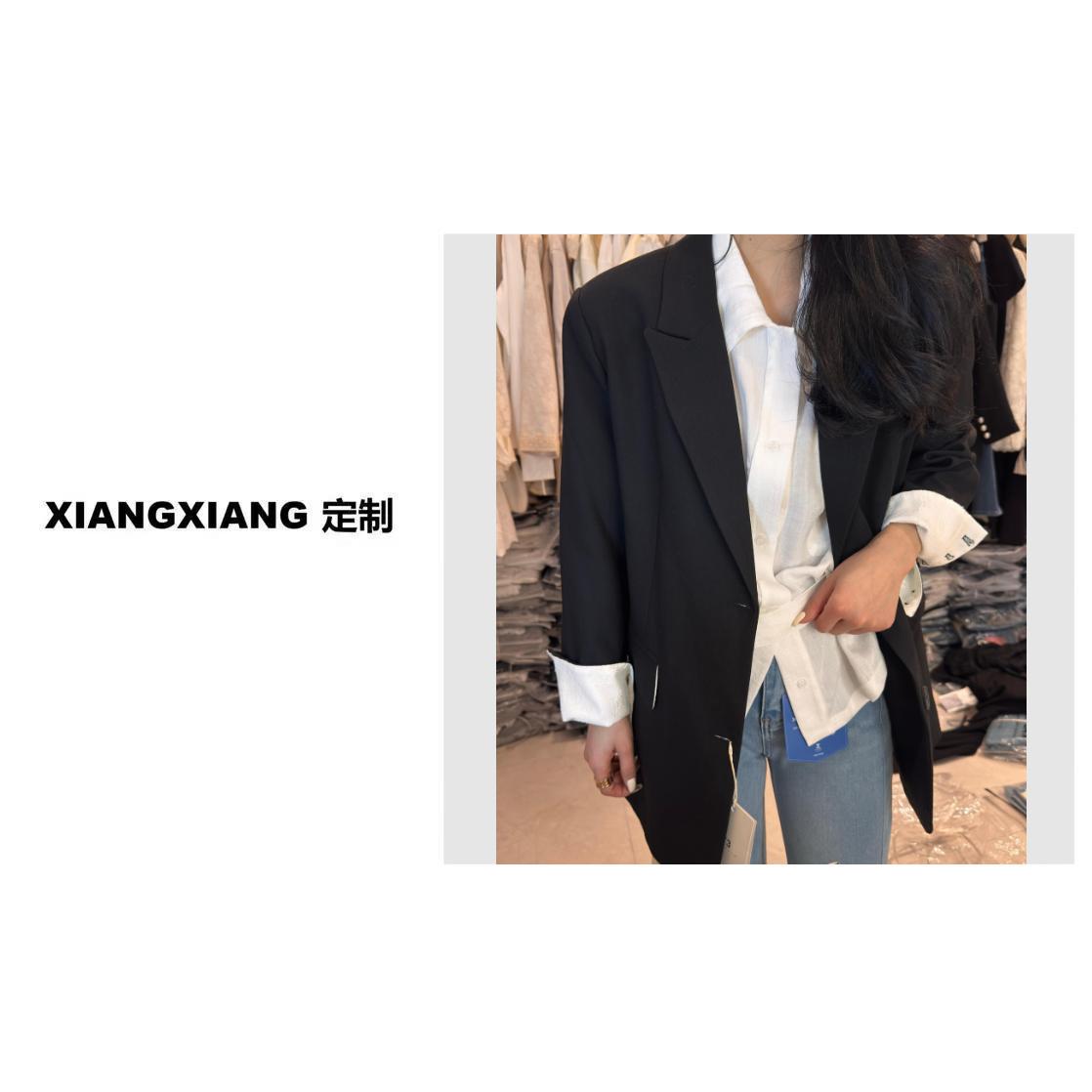 香香老板娘定制蕾丝袖西装外套#36110