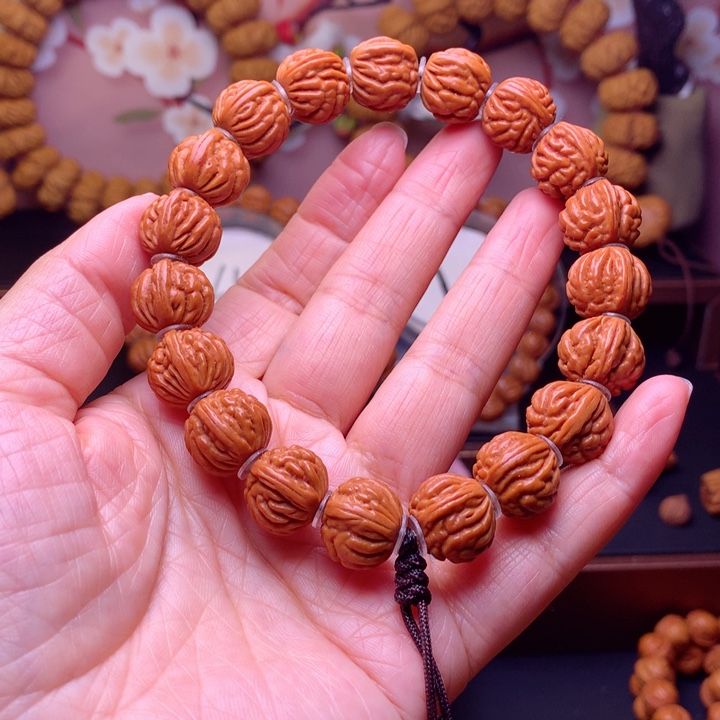 桃核手串龙纹桃核4