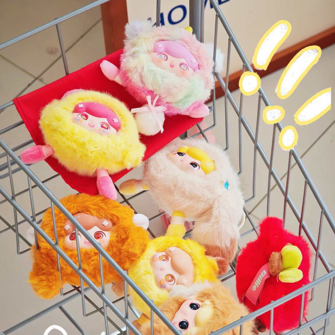 Billie比莉4代动物甜品店搪胶毛绒挂件盲盒
