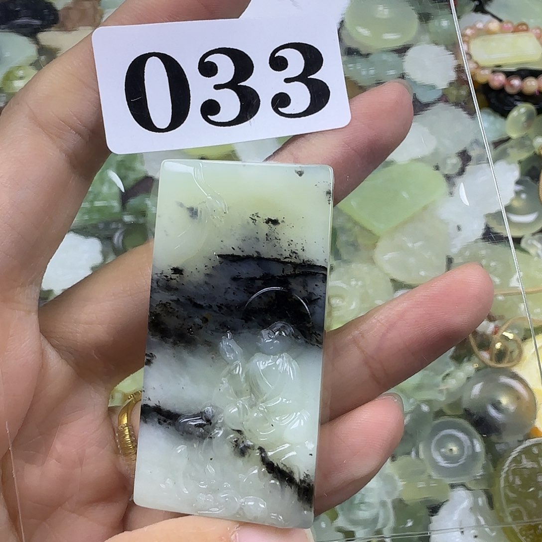 蛇纹石玉未镶嵌岫玉吊坠