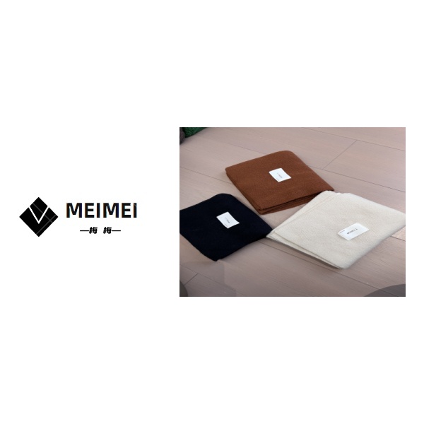 XMM.【针织贴标围巾】冬季新款时尚百搭休闲洋气纯色针织围巾-5851