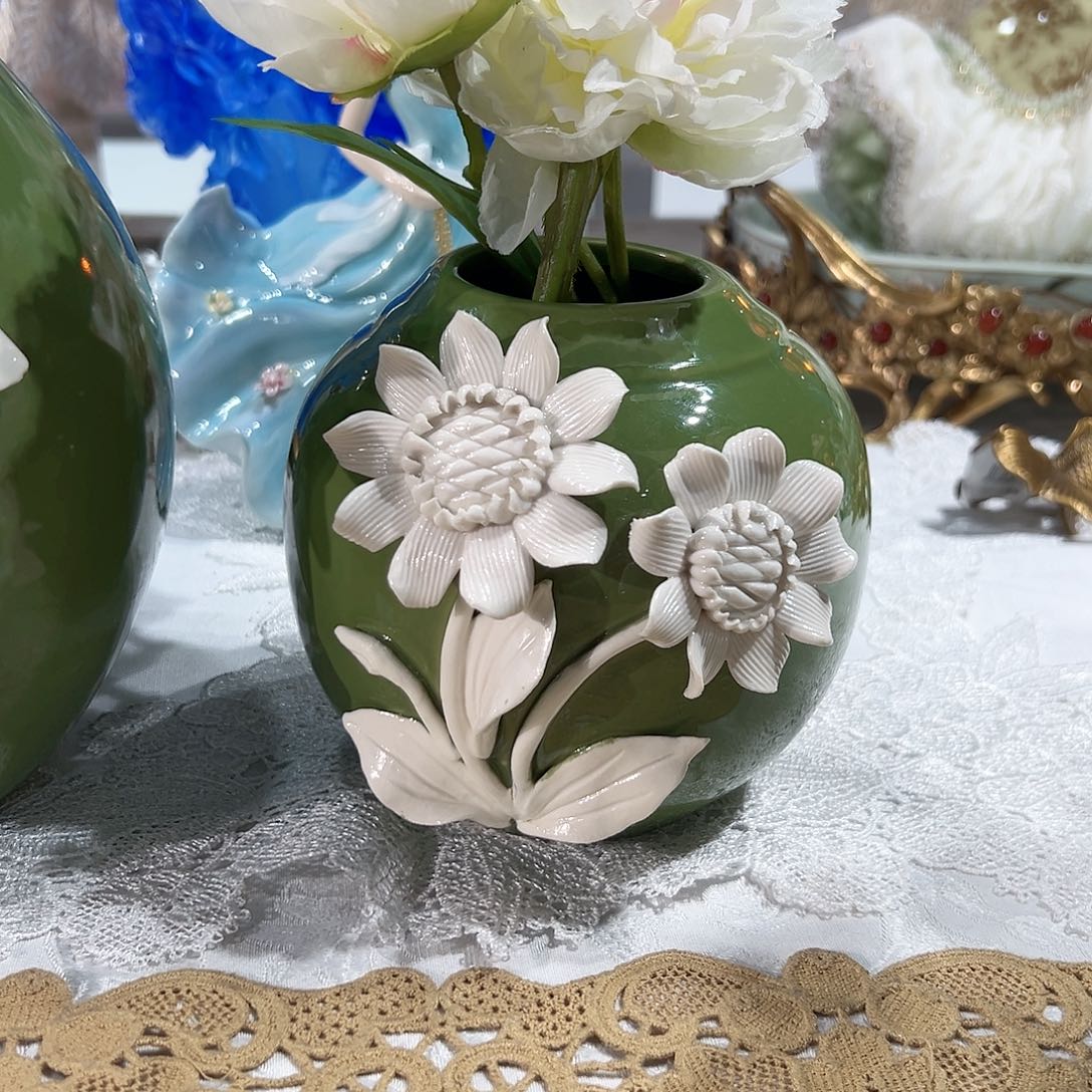 陶瓷0128福利出口高温瓷向日葵花瓶