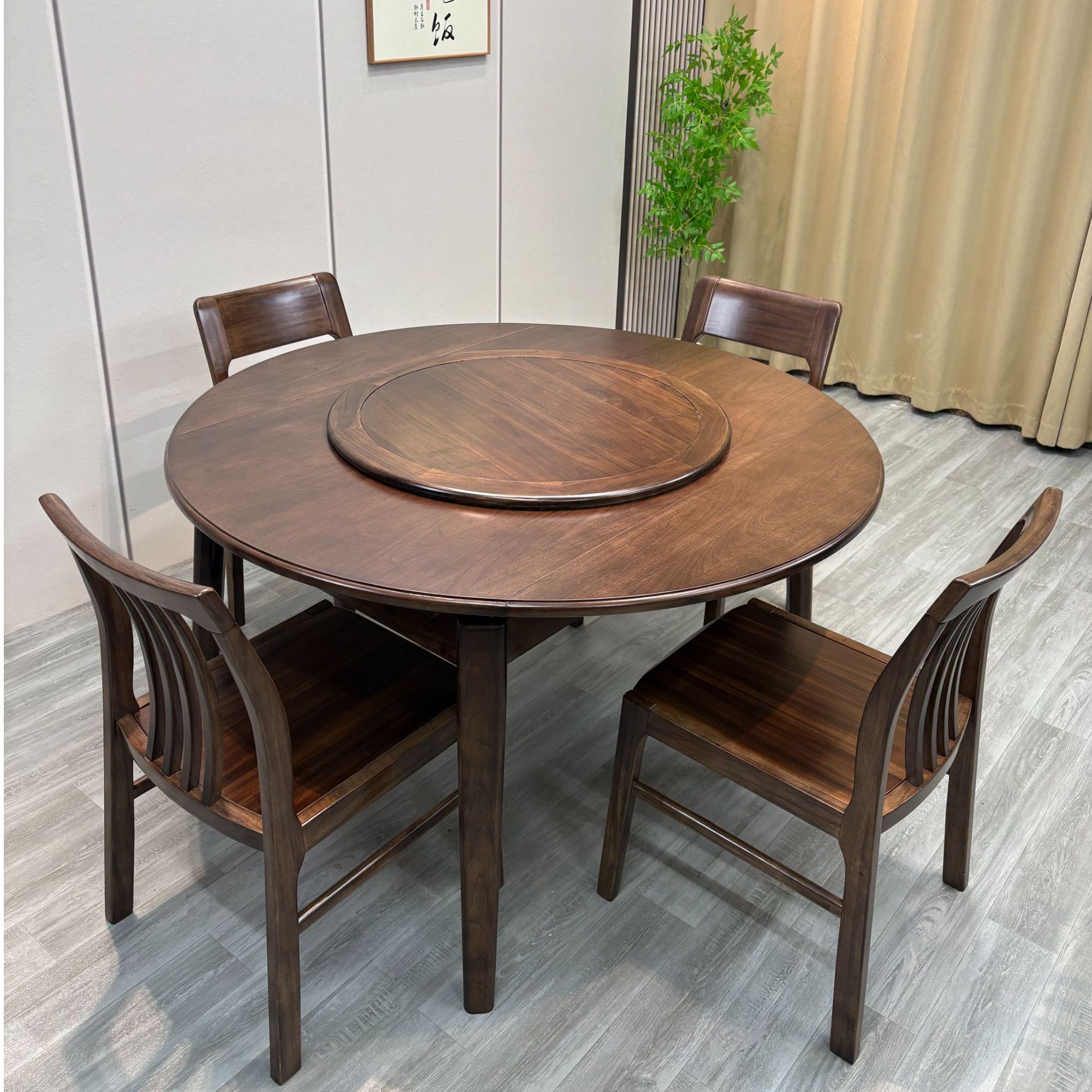 【定金/差价贵客专属链接】新中式胡桃木简约餐桌家用饭桌