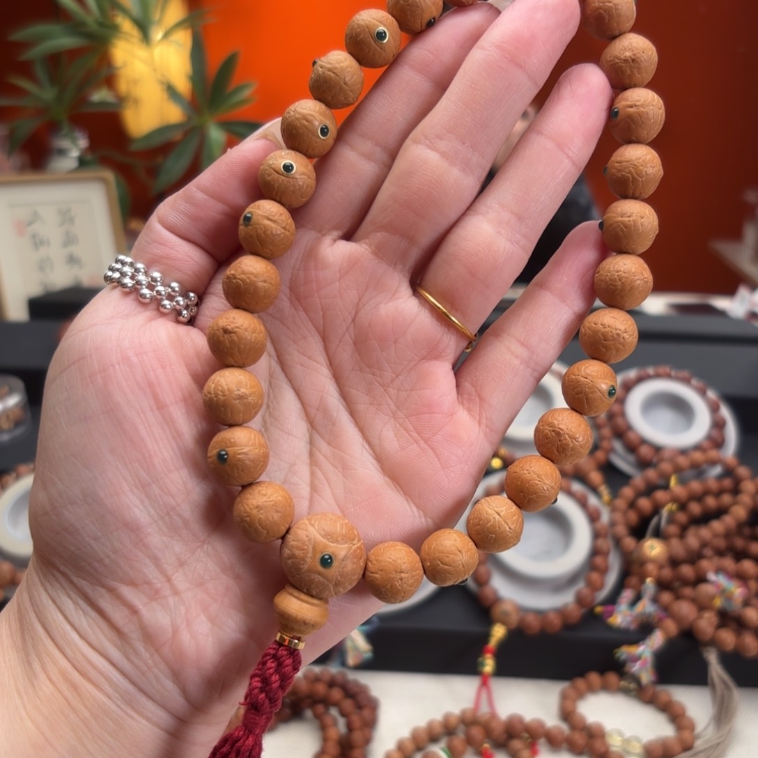 山***风吊坠凤眼菩提12毫米手持
