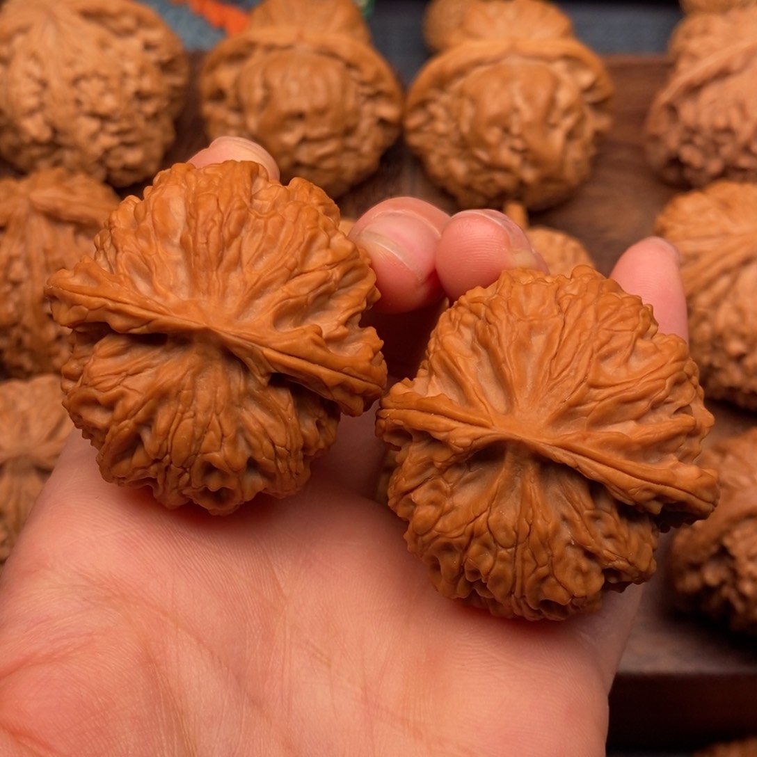 文玩核桃把件41全品，精配苹果园