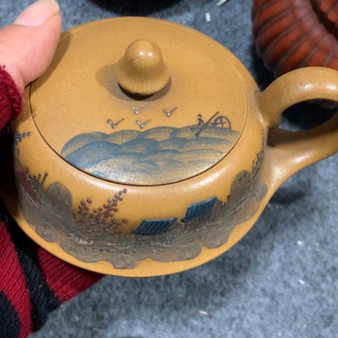 ¥***¥紫砂茶壶陶瓷摆件爱好者摆件
