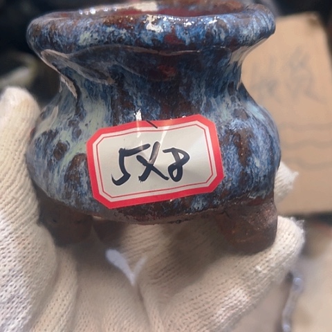 红陶粗陶花盆手工