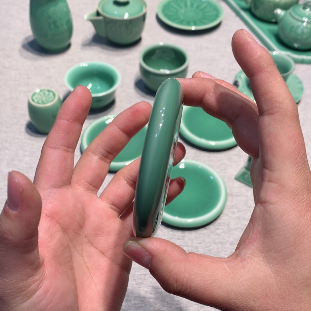 龙泉青瓷茶具杯子