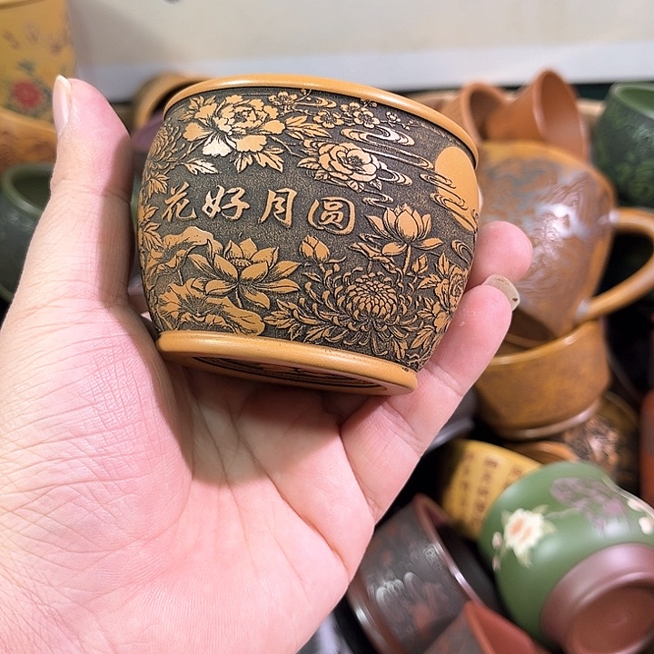 茶杯紫砂全手工紫砂主人杯