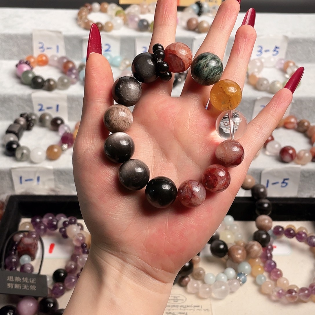 水晶手链未镶嵌绿祖母