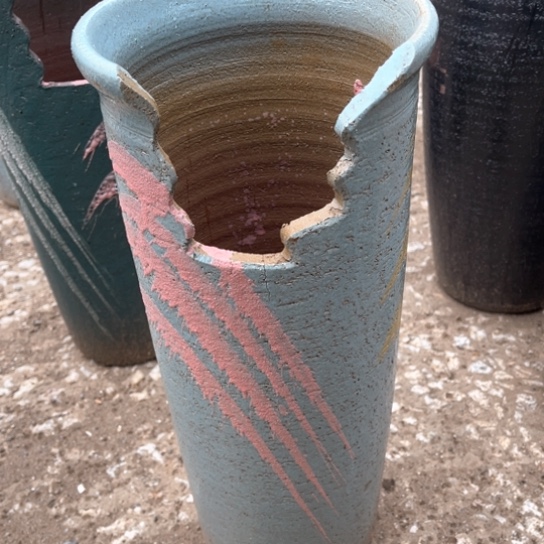 红陶口16高40 瑕疵