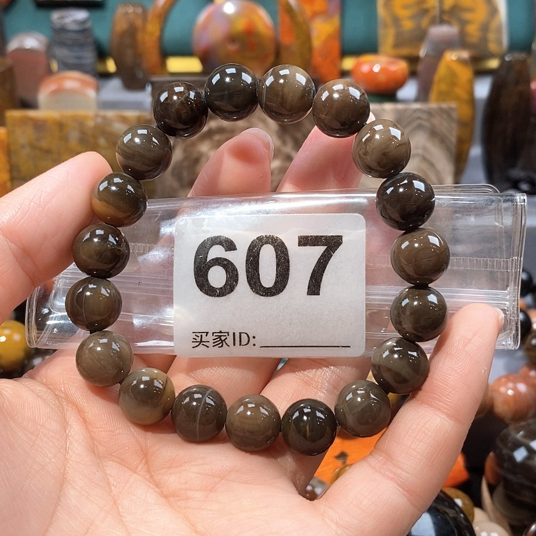 硅化玉天然北票硅化玉手串未镶嵌