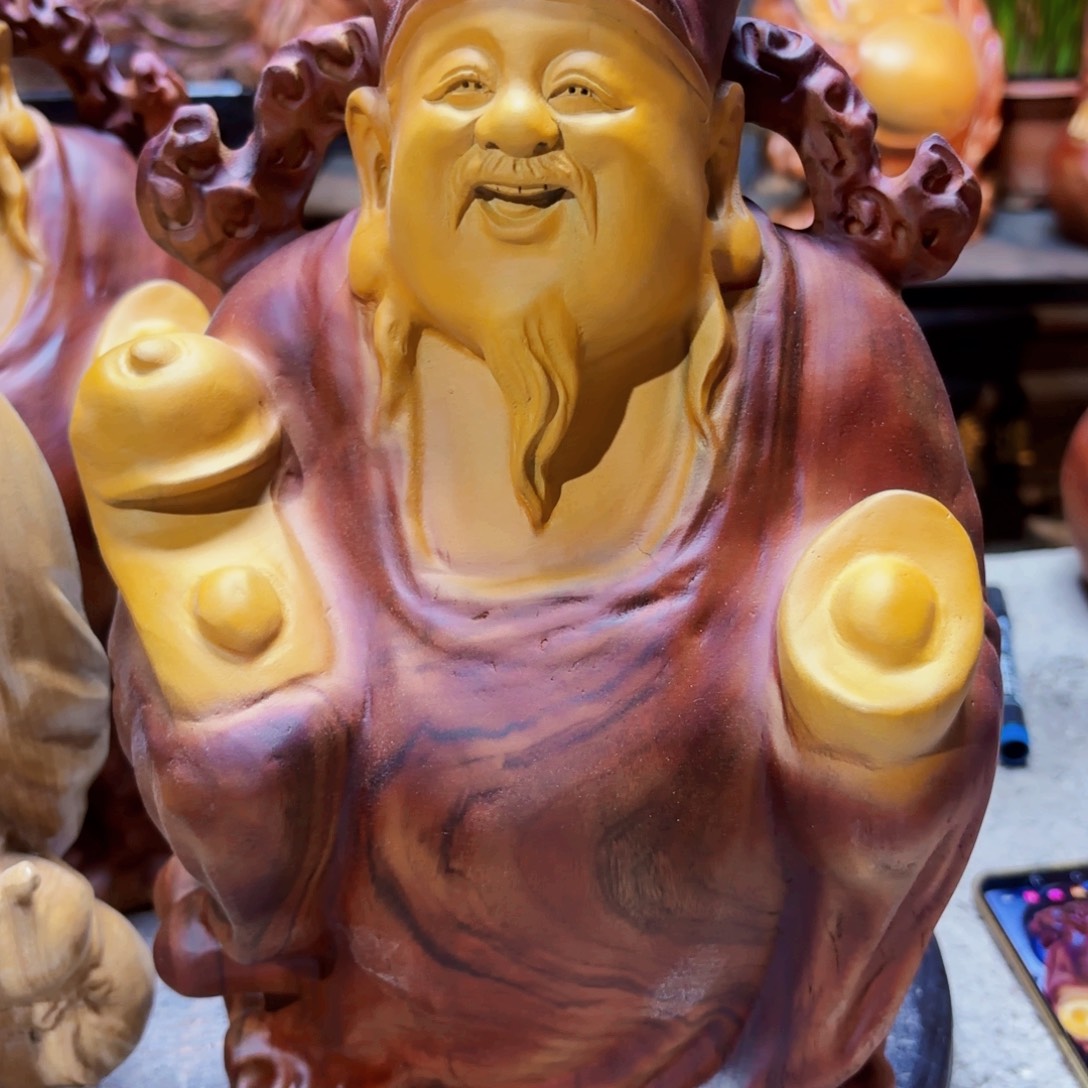 怡***然香樟木元宝如意财神香樟木