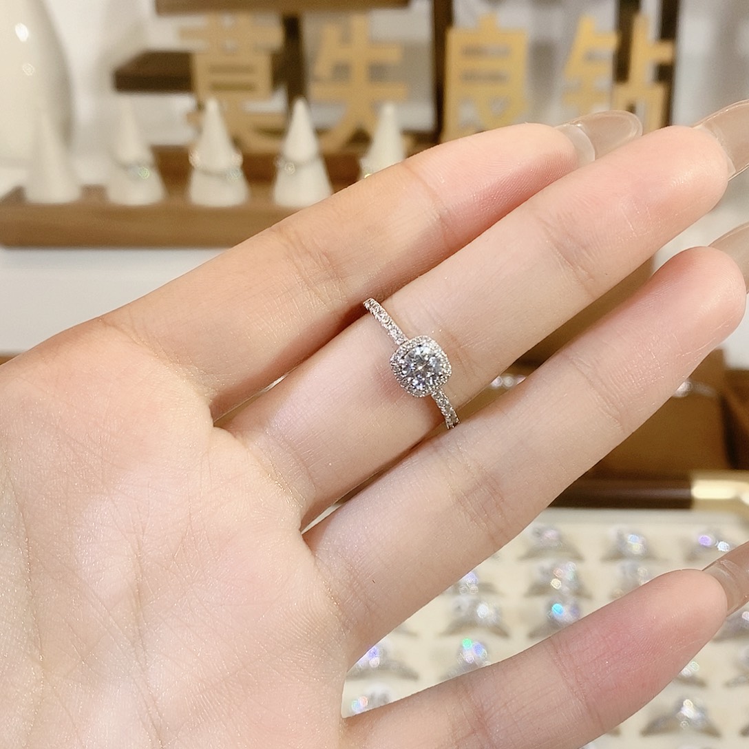 925银公主方包围镶五十分17号