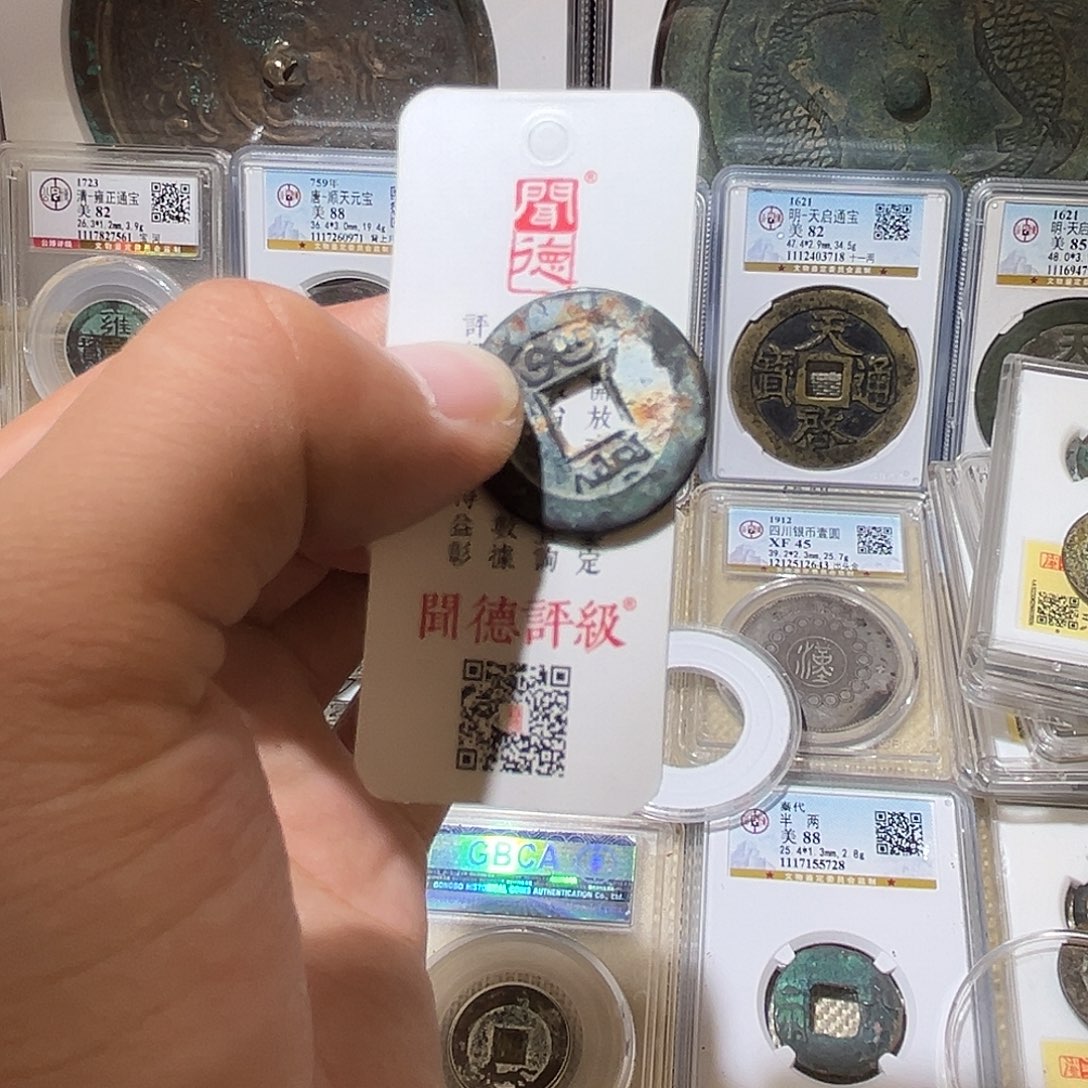 铜哆**余道光通宝包真包老