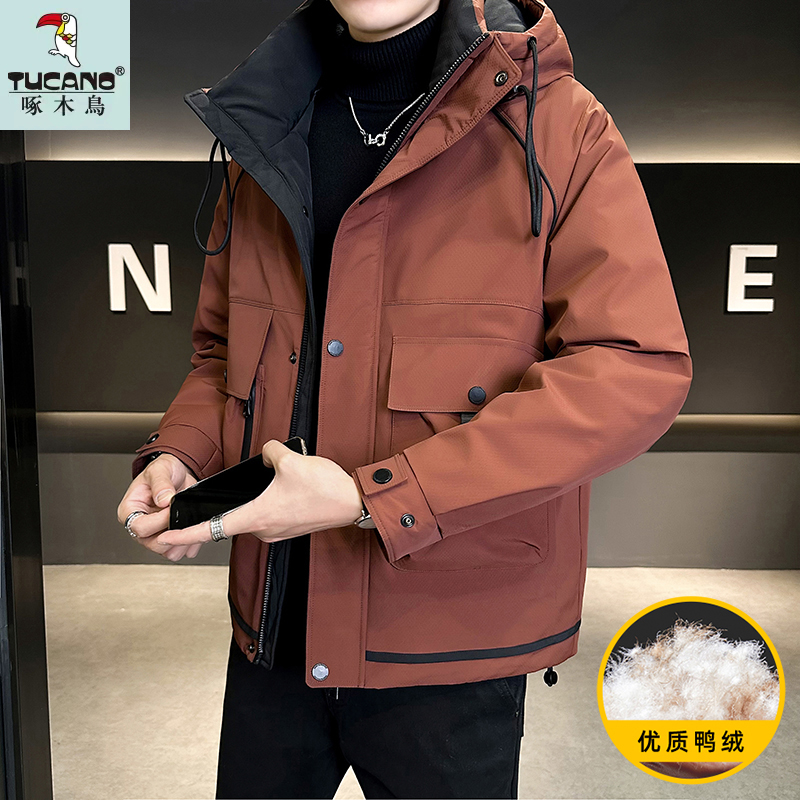 TUCANO/啄木鳥冬季新款男士工装羽绒服外套加厚保暖潮流面包服男