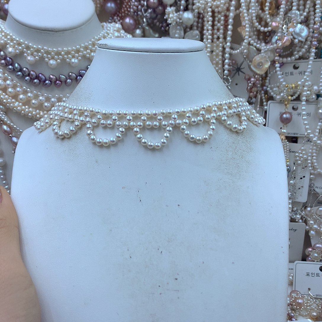 糖***球淡水珍珠耳饰银S925镶嵌