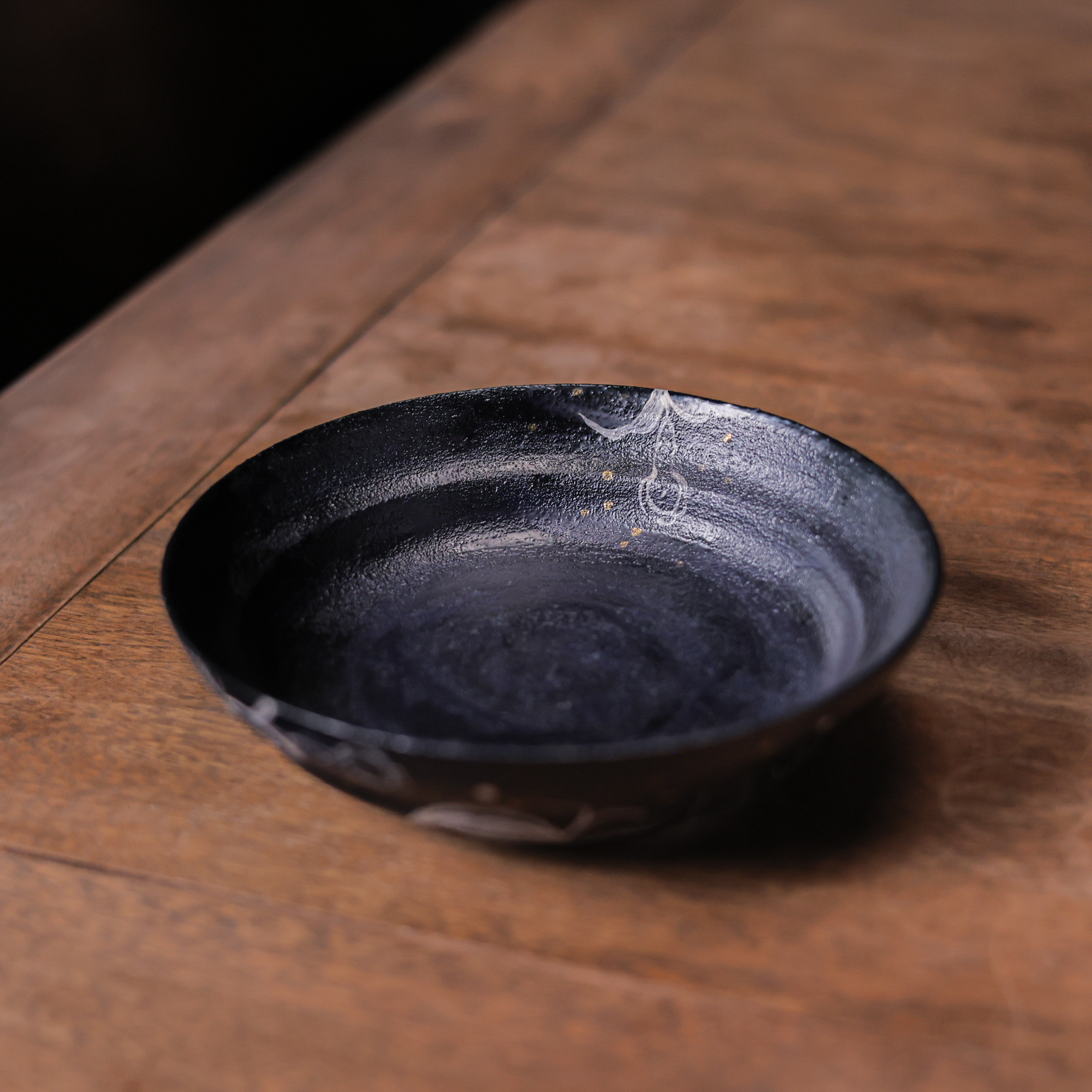 【慕白茶集】百合干泡盘,直径15高4.1cm（蕉白S0756）茶道配件