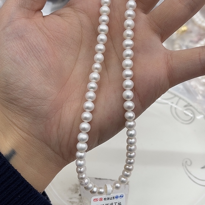 颈饰淡水珍珠银S925镶嵌00108