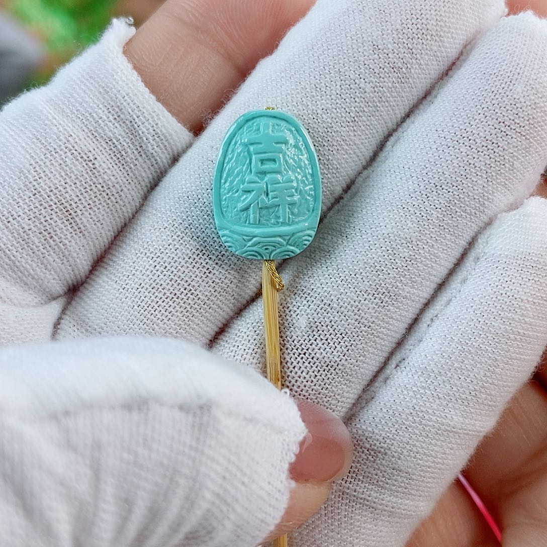 绿松石珠宝奇石未镶嵌