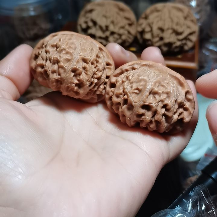 文玩核桃吊坠46野生宫灯狮子