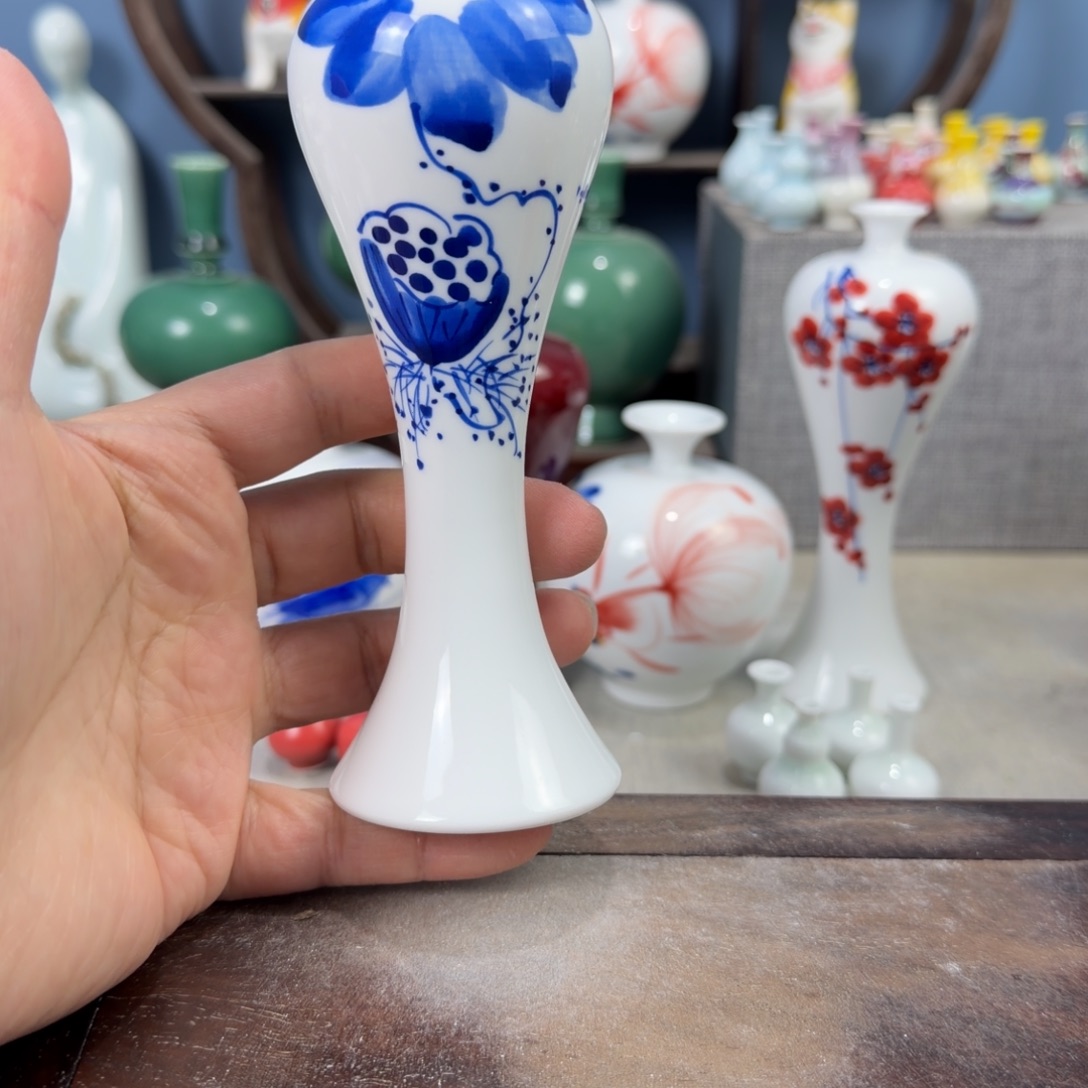 陶瓷手工小花器摆件