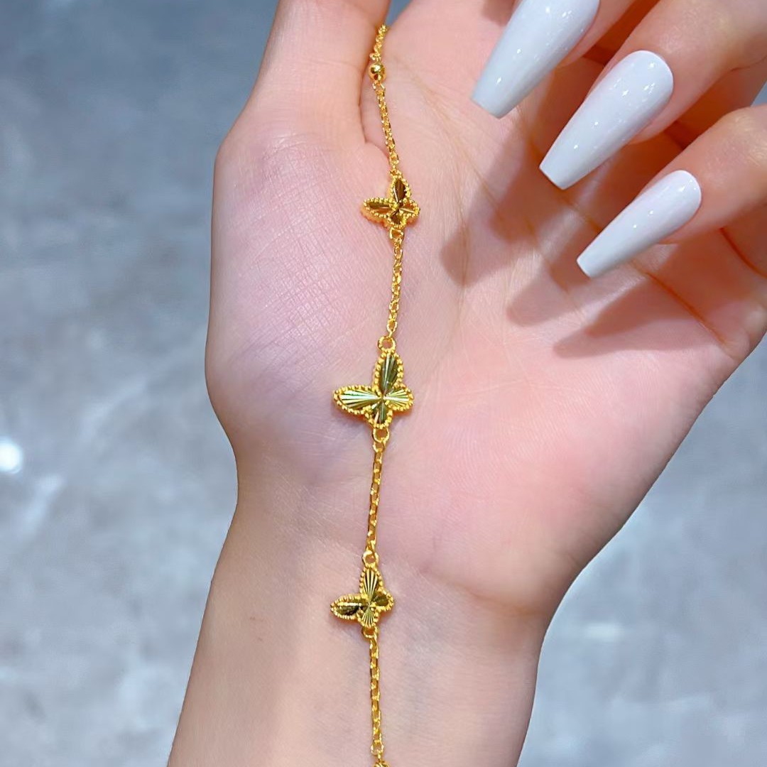 合金手链 轻奢合金手链饰品2025新款（蝴蝶手链）女士时尚精美百搭