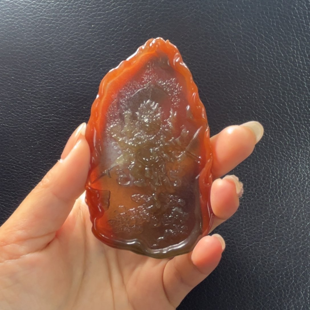 南红玛瑙吊坠未镶嵌乐*