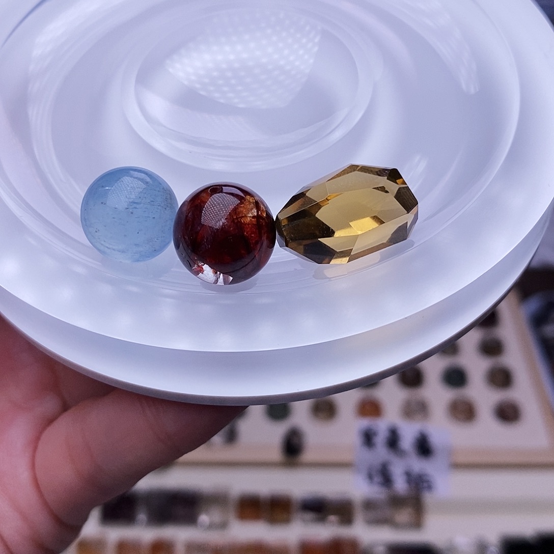 水晶天然水晶定制打孔不退换未镶嵌