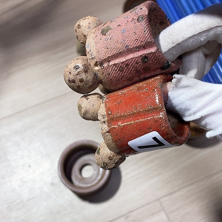 红陶小瑕疵，处理