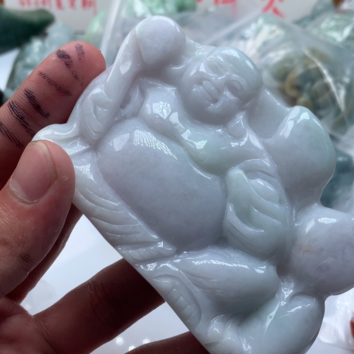 翡翠未镶嵌颈饰保真天然a货翡翠