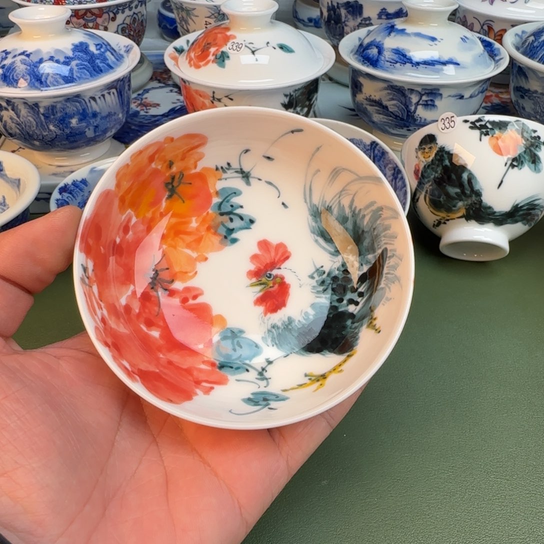 陶纯手工纯手绘茶具350