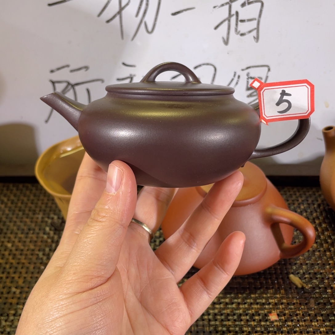 紫砂茶壶禾月紫泥