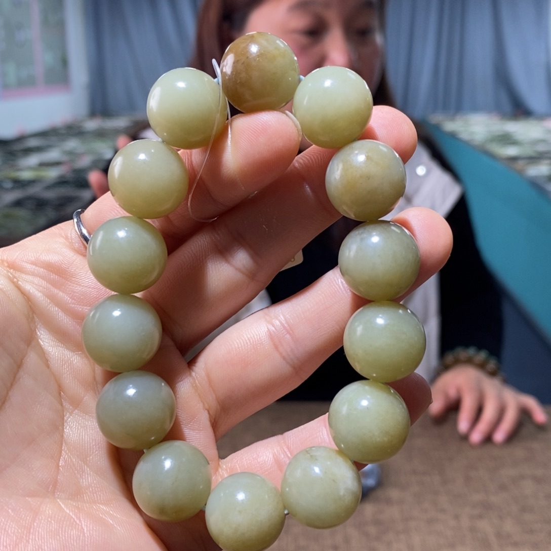 和田玉未镶嵌手链16