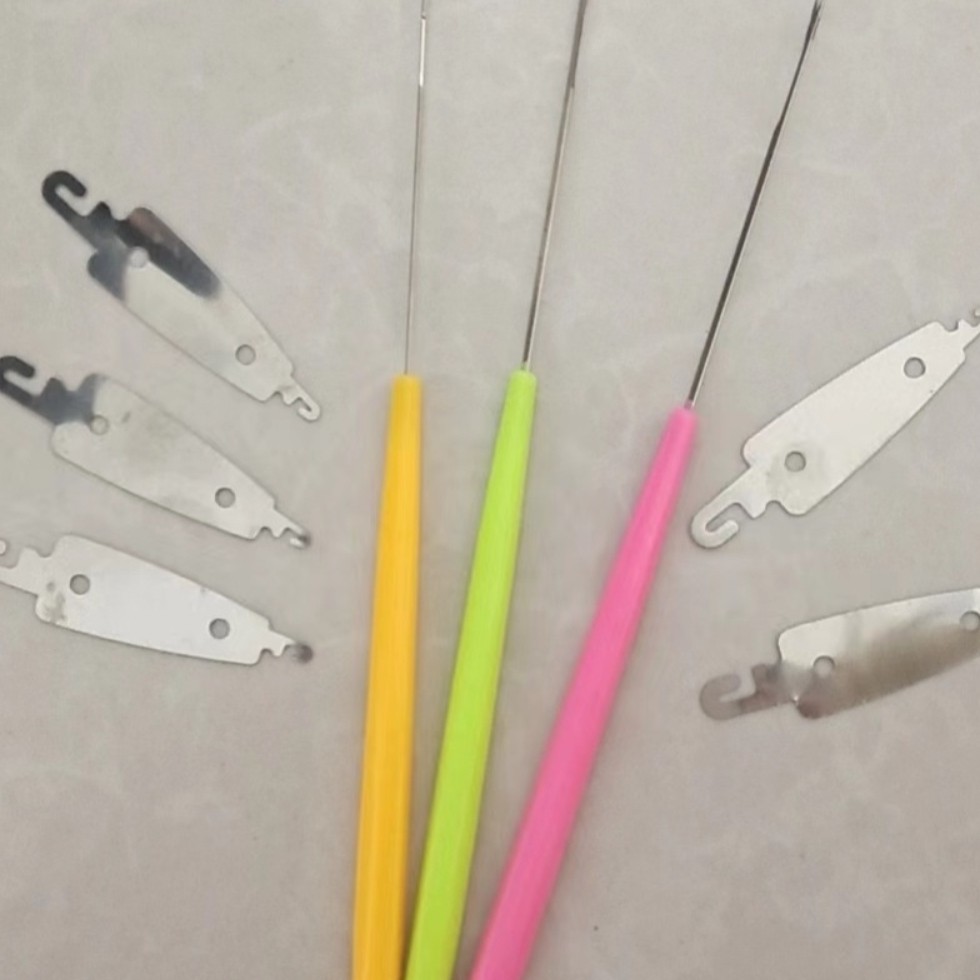 短线头收尾神器十字绣工具钩针老人穿线器(颜色随机)