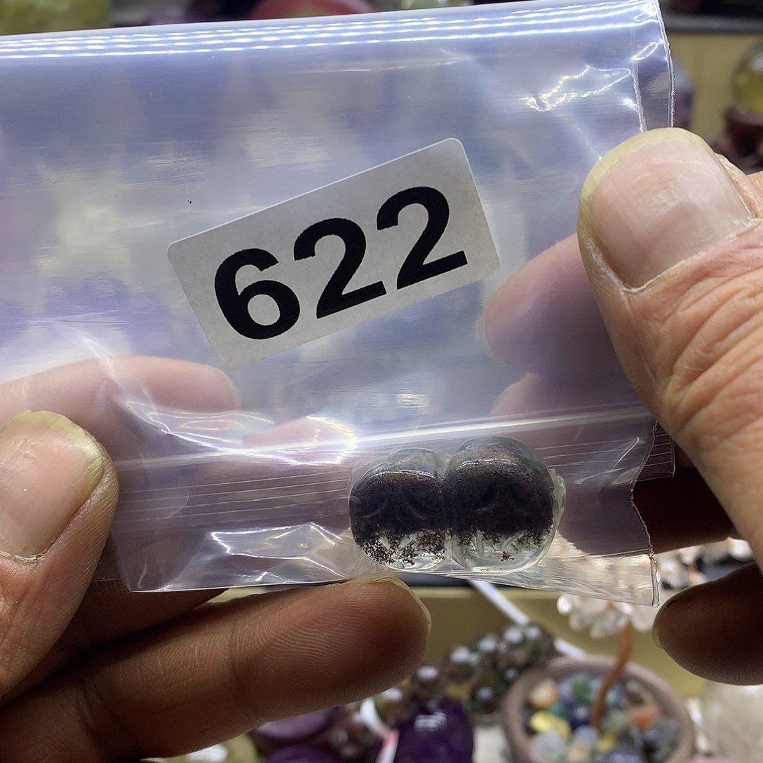 水晶摆件622未镶嵌布**兔