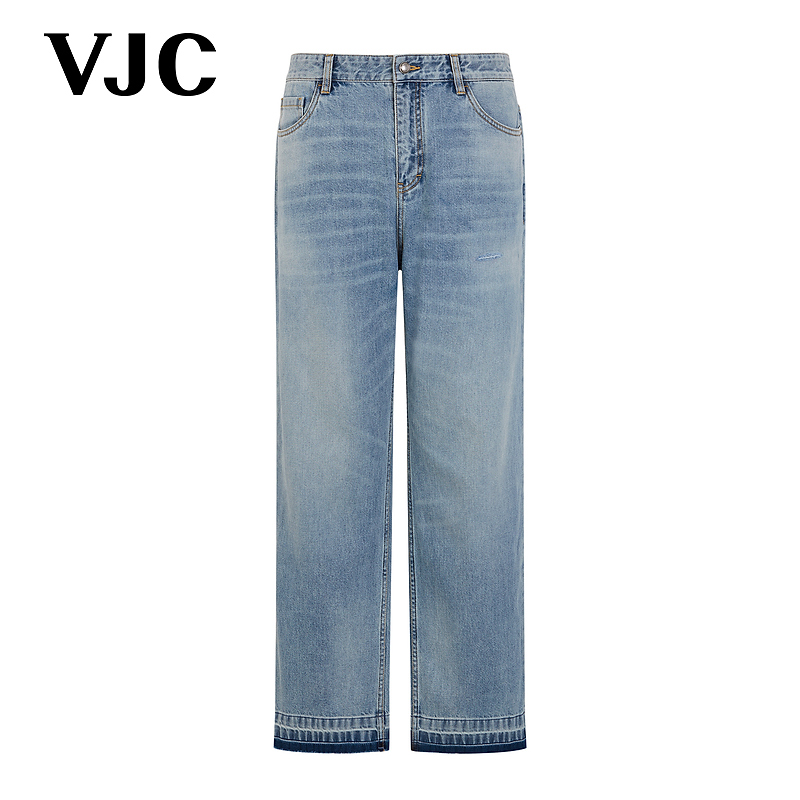 VJC/威杰思【专柜同款】2025秋季新款男装复古牛仔裤B25CO3408