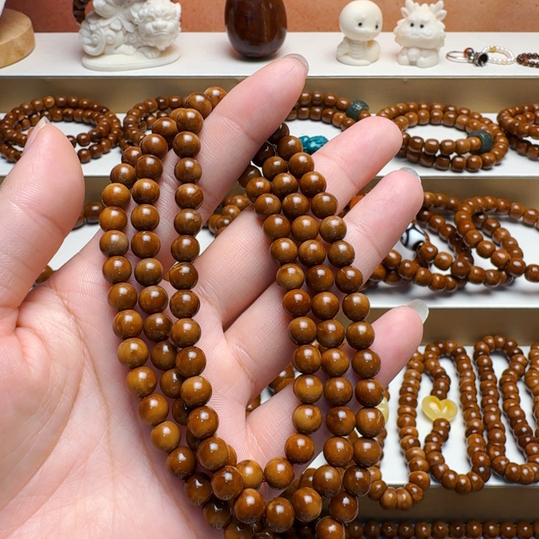 吊坠库克菩提手串圆珠长串8mm