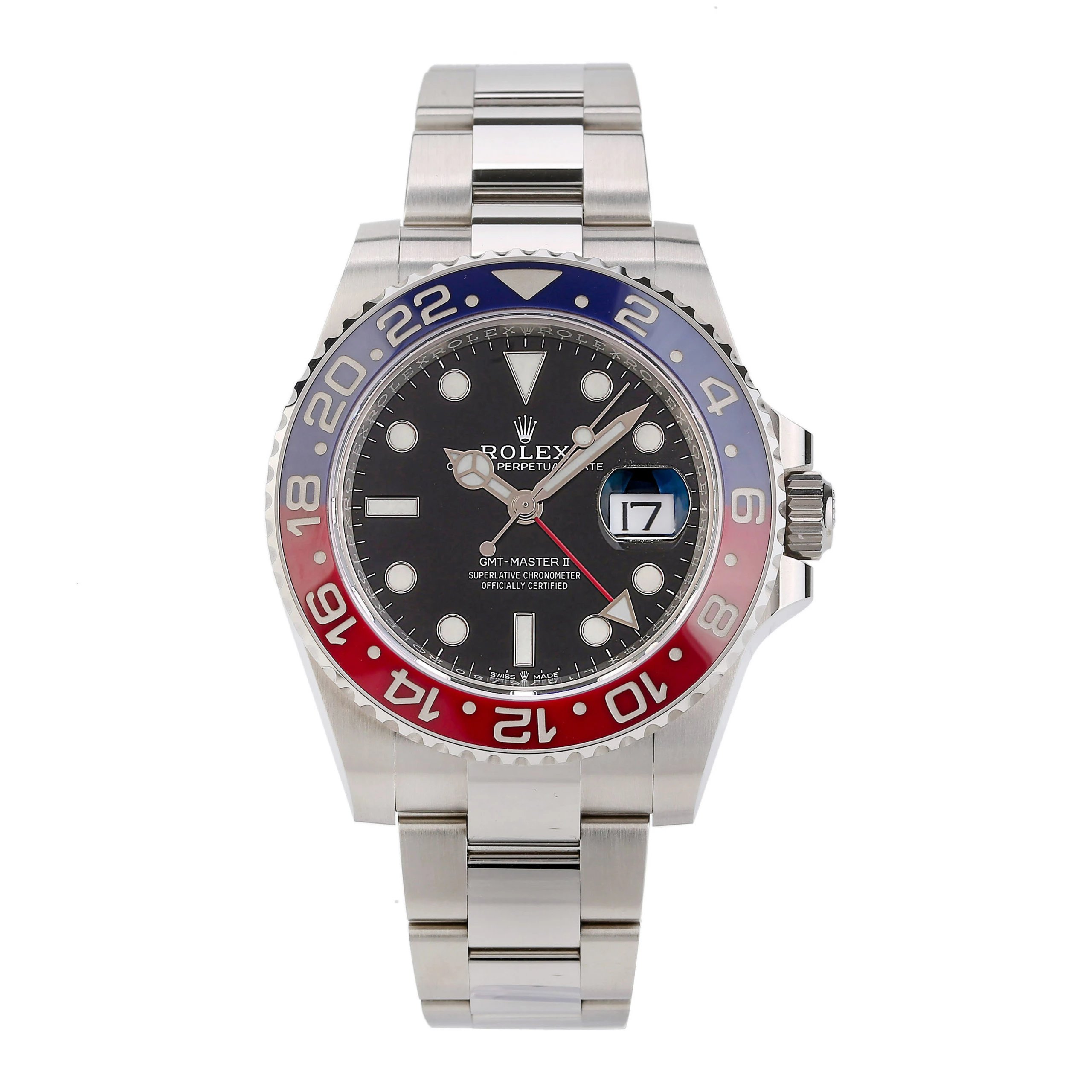 全新未使用 Rolex/劳力士 礼尚25年126710劳力士可乐圈男表889PT