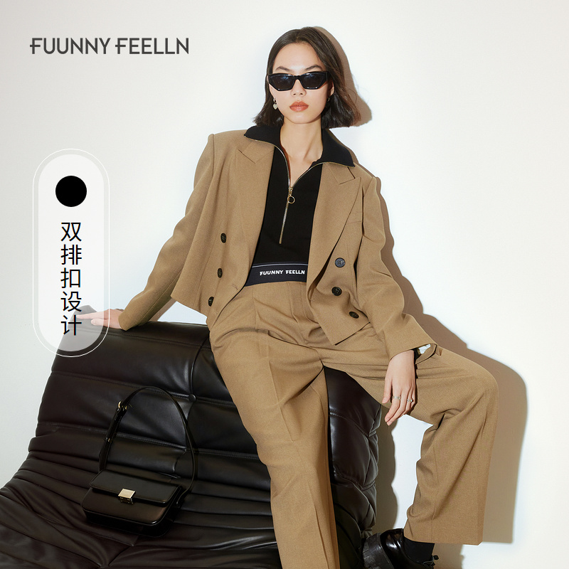 【九月专属】FFFF||佛短外套女西装气质西服通勤薄款截短式FA00359