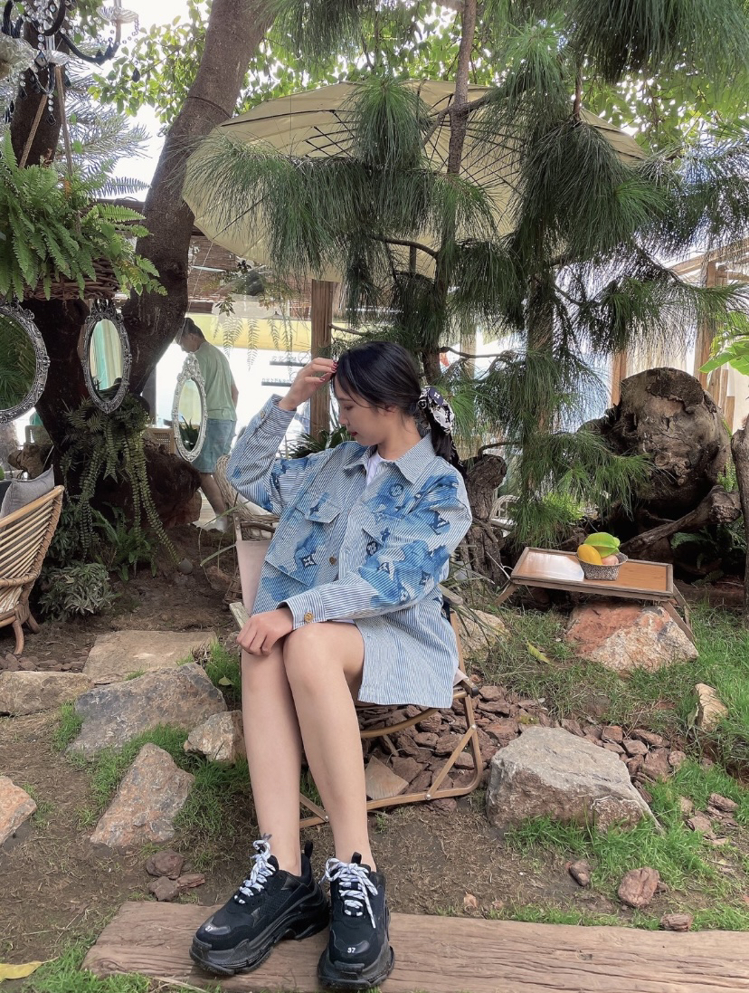 99新 LouisVuitton/路易威登 水墨渲染牛仔外套 XL码 10515441