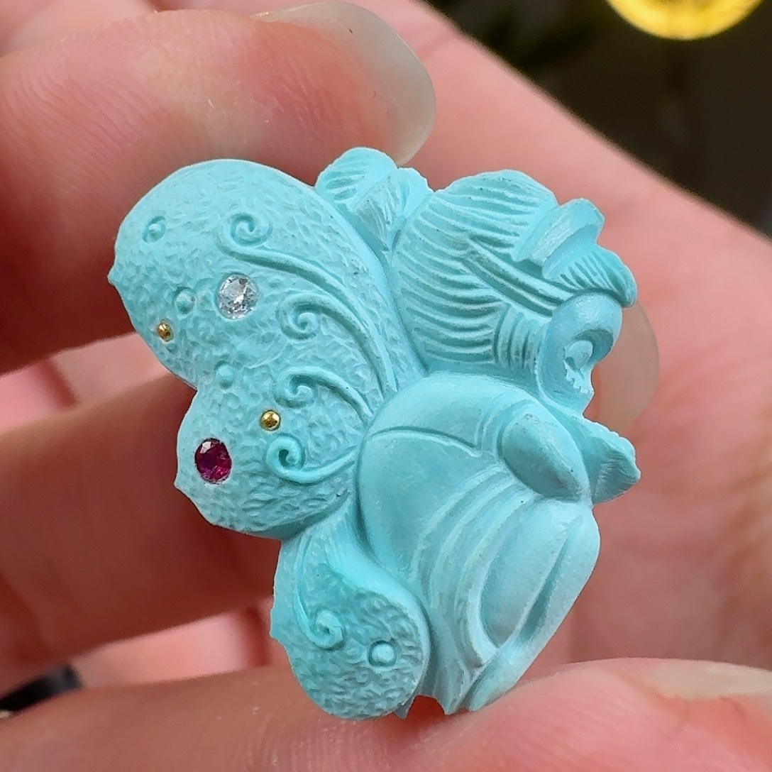 绿松石珠宝奇石未镶嵌