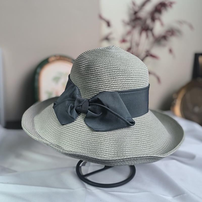 【蒙晴】孙俪同款植物纸辫春夏季透气大帽檐遮阳渔夫帽