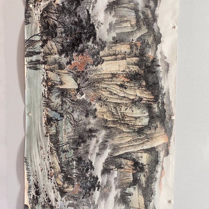 常***财国画太行金秋丈二巨幅