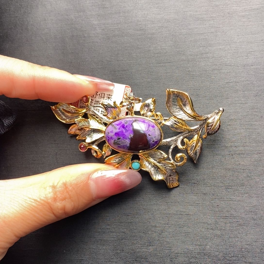 苏纪石（舒俱来）胸针未镶嵌