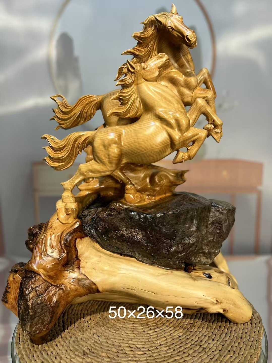 太行崖柏木（马到成功）福州老艺人手作，欢迎各位老板及代理