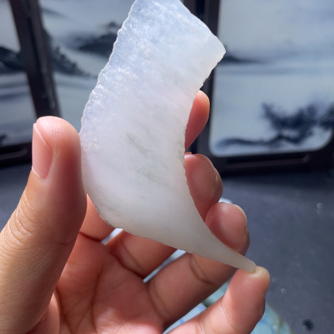 五***雾翡翠未镶嵌挂件冰