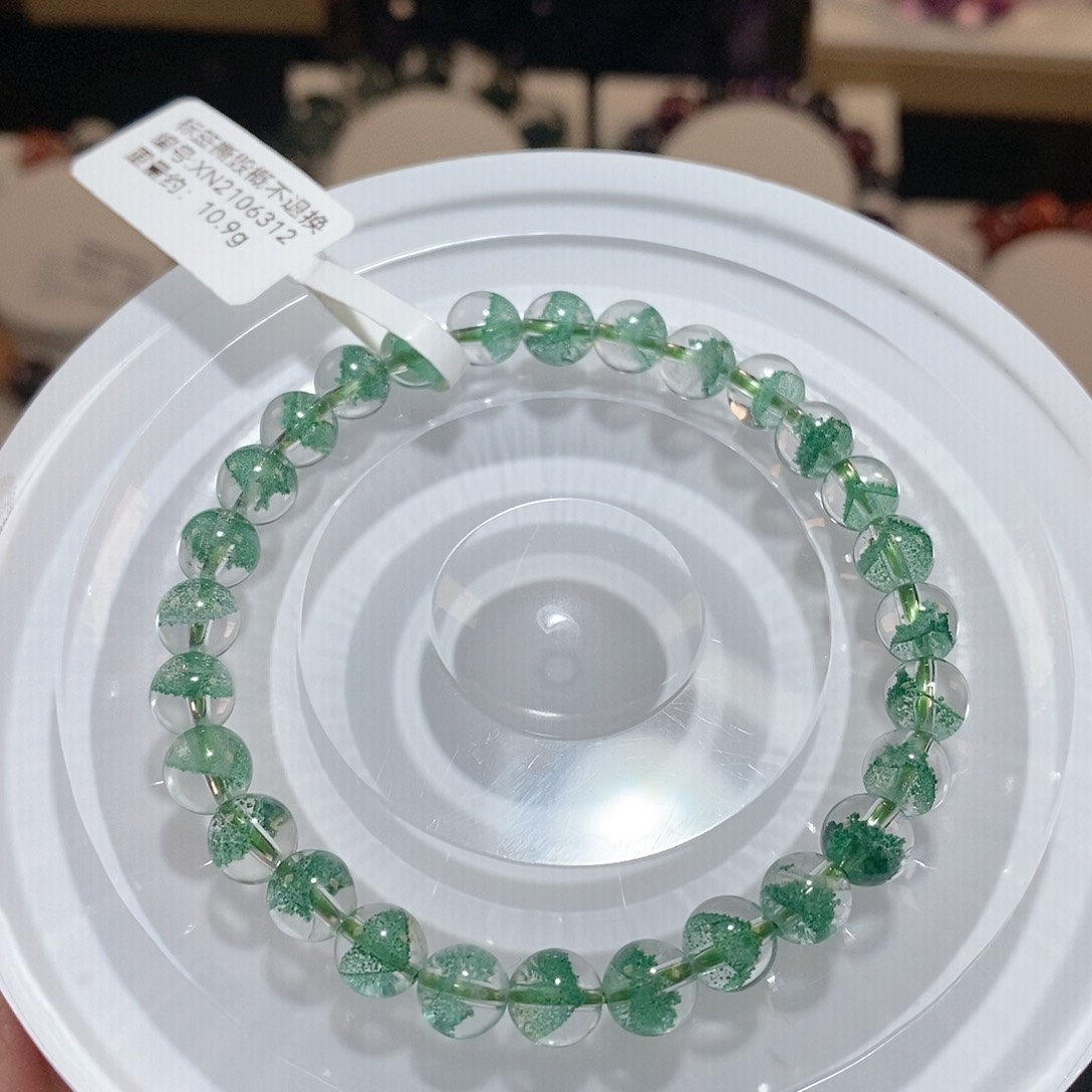 水晶手链未镶嵌F翠幽灵6.4