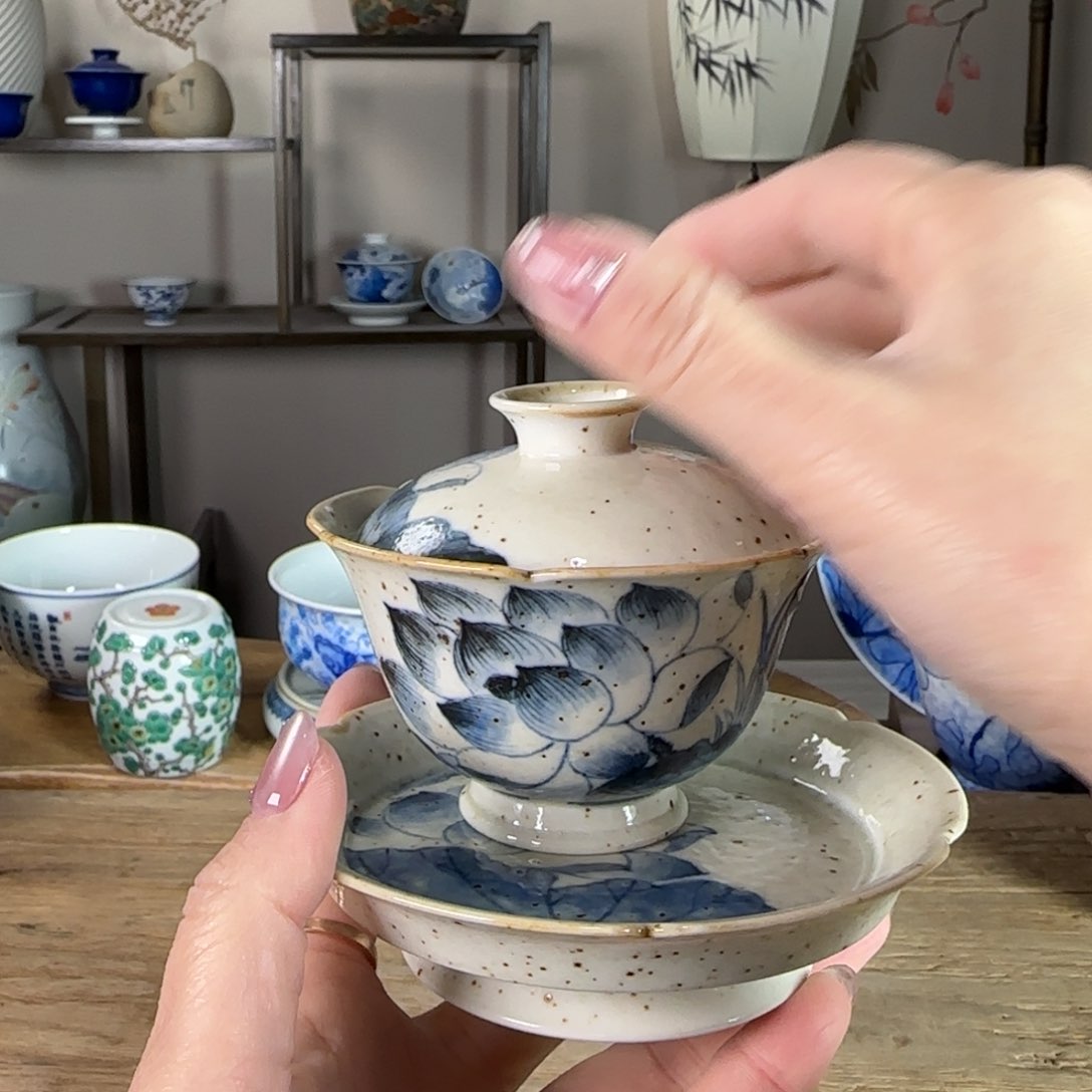 杯景德镇陶瓷柴烧多人