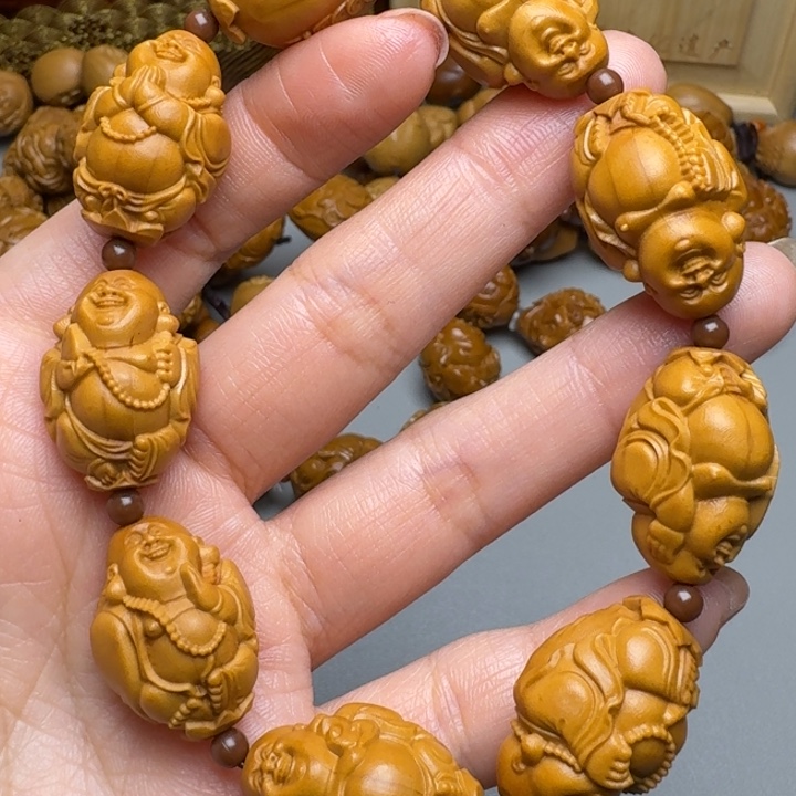 橄榄核手串/手链八大弥勒